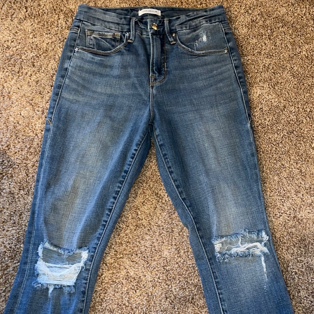 Good American Goid legs Crop Jeans sz4/27